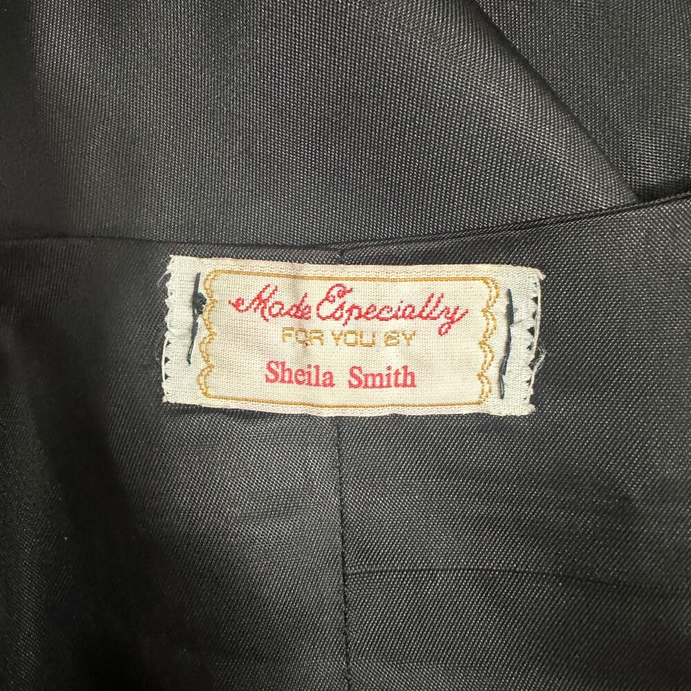 Vintage 80s Gold Metallic Lamé Brocade Custom Made Cocktail Vest L XL - Picture 9 of 9